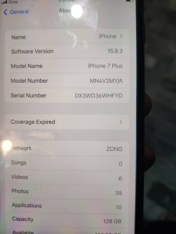 iPhone 7puls pta approved 128gb ha 3