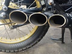 universal loud silencer without bend pipe