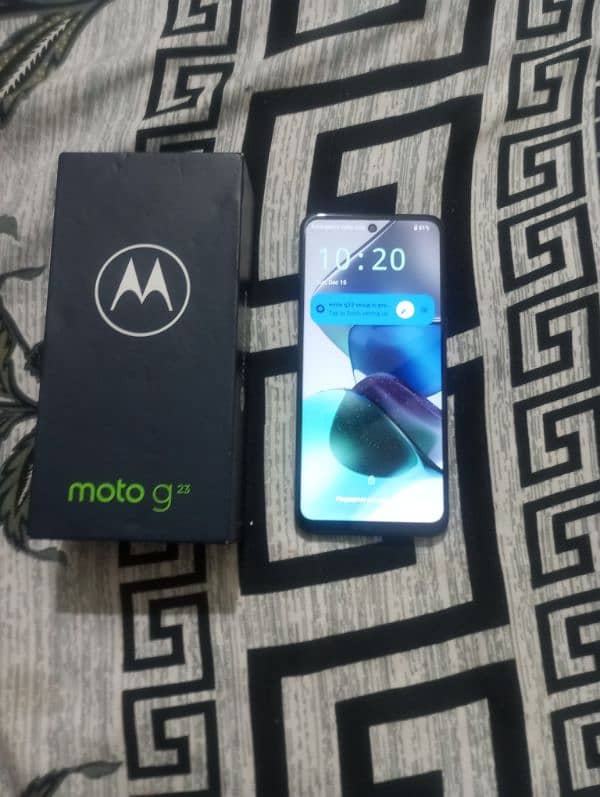 Moto g 23 8+8gb 128gb All accerries no pta 19