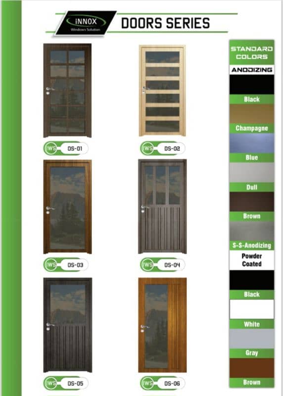 Aluminium UPVC Glass door windows sliding doors windows 10