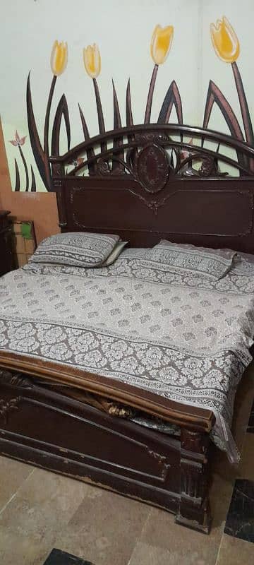 Bed, Dressing, TV, Showcase. For Sale Rs. 50,000/- Only 0