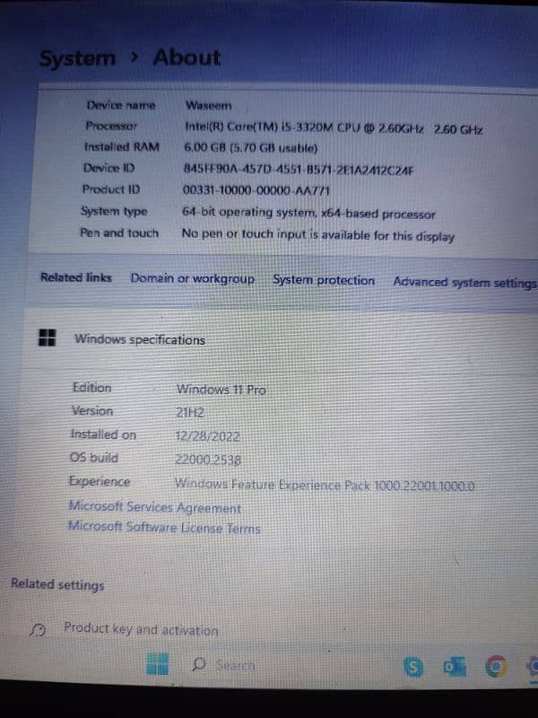 Lenovo T430 3rd Gen i5 6gb ram 320gb hhd laptop 7