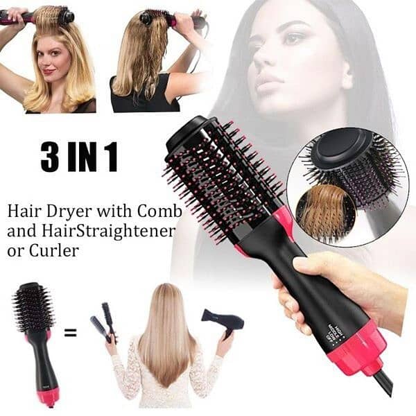 Lightweight And Ergonomic Hair Dryer Brush 0