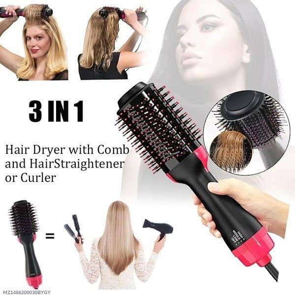 Lightweight And Ergonomic Hair Dryer Brush 3