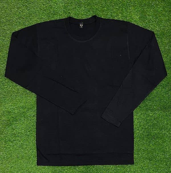 Men's Black Jersey Sweatshirt 1 - Pc Classic Round Neck 1