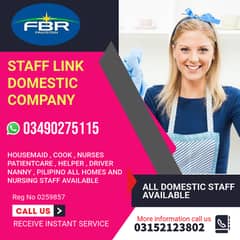 Maids / House Maids / Cook / house chef / Baby Sitter maid available