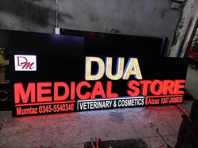 Acrylic sign/ 3d sign board /Neon Lights / Neon Sign boards/light sign 14