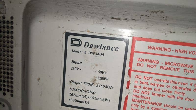 Dawlance Microwave Oven Urgent Sell 5