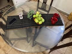 Selling Dining Table Glass Top only (4 Ft Diameter)