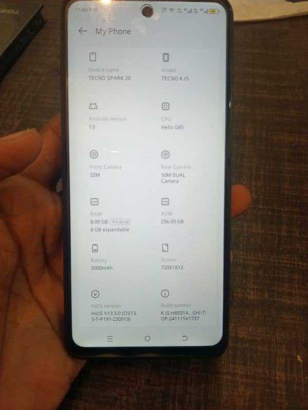tecno spark 20c 8gb 256gb with box charger in warrenty 10