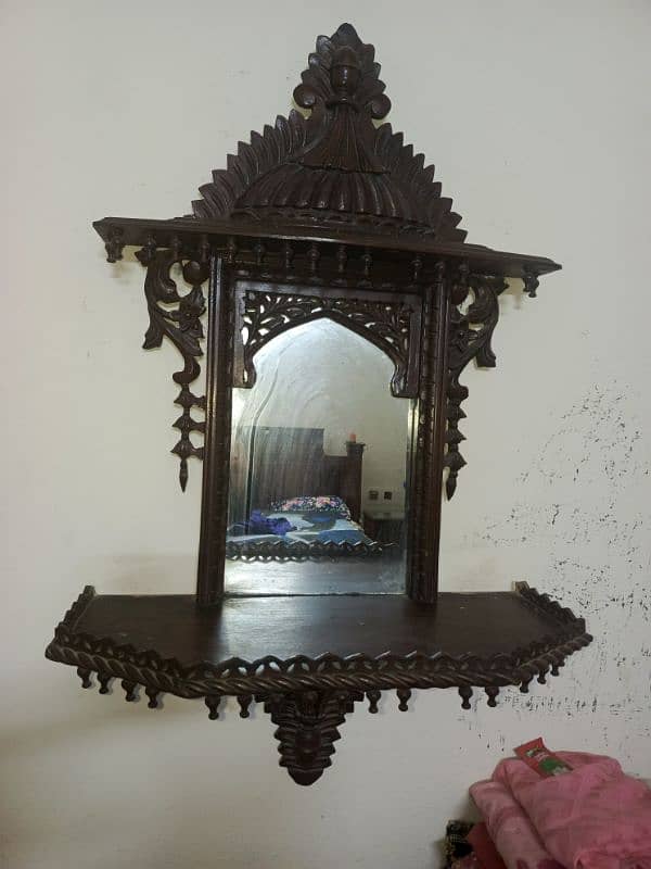 Elegant pure wooden mirror 1