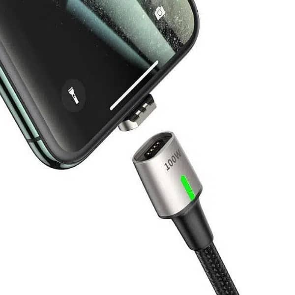 Baseus Type-C Zinc Magnetic Cable 100W 20V 5A High Power Transmission 3