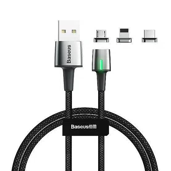 Baseus Zinc Magnetic 3 in 1 Fast Charging Cable 1