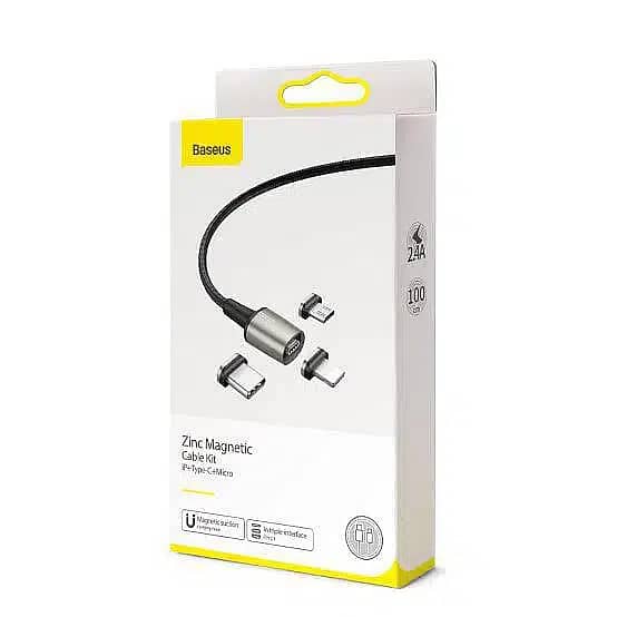 Baseus Zinc Magnetic 3 in 1 Fast Charging Cable 3