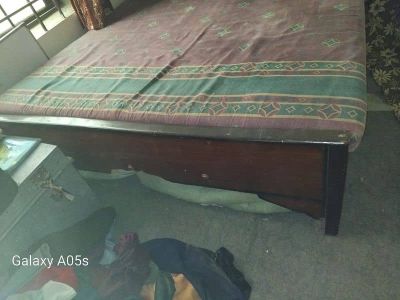 wooden bed available for sale 1