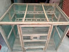 wooden folding cage