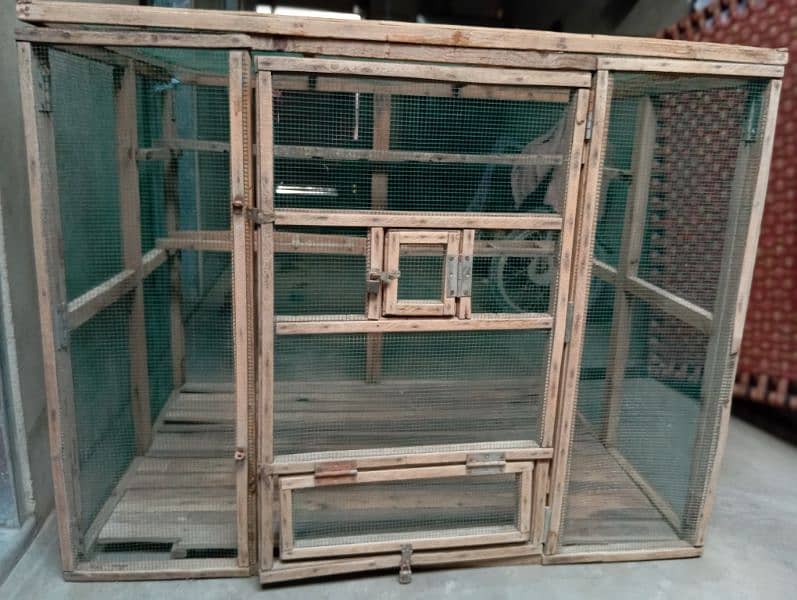 wooden folding cage 1