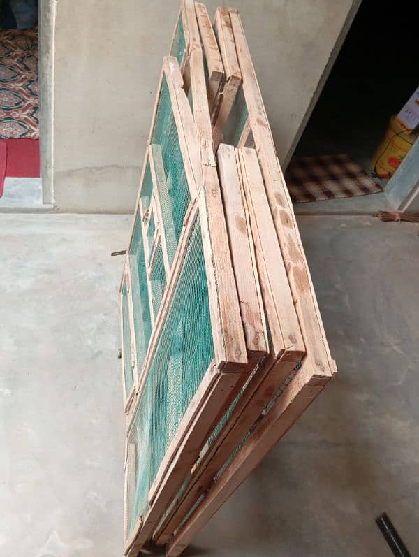 wooden folding cage 3