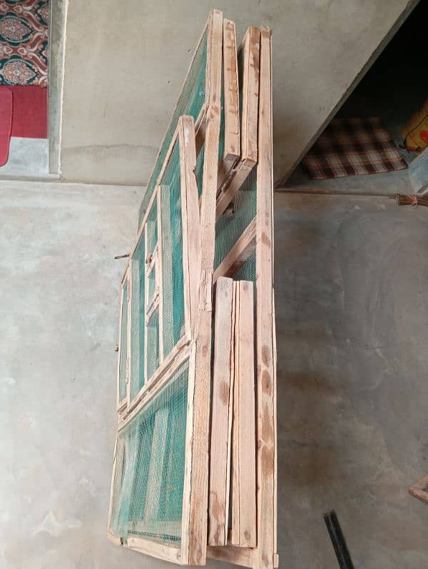 wooden folding cage 4