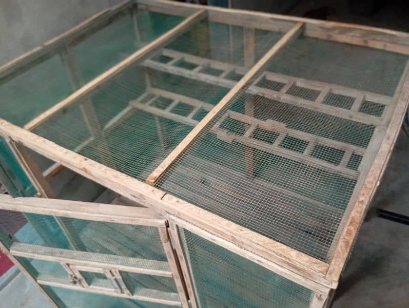 wooden folding cage 5