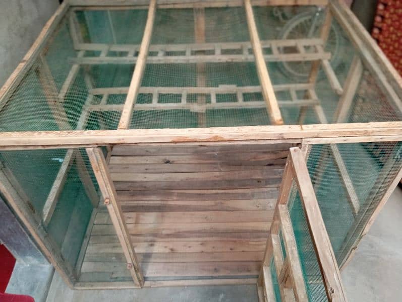 wooden folding cage 9