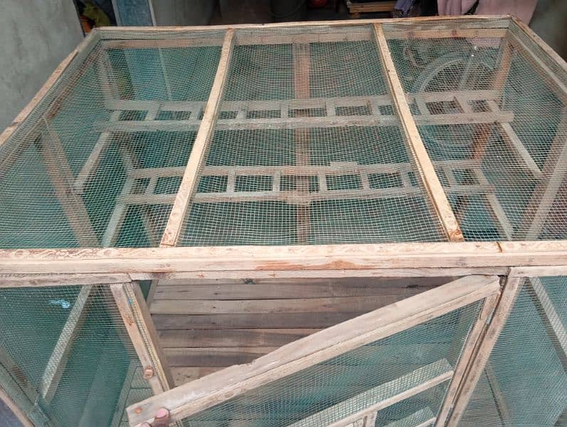 wooden folding cage 10