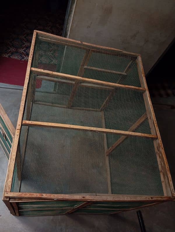 wooden folding cage 18