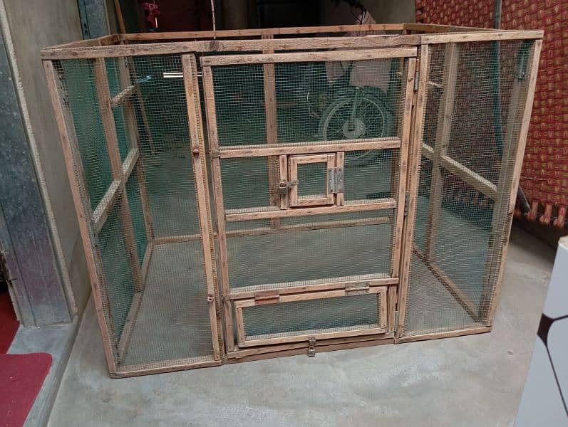 wooden folding cage 19