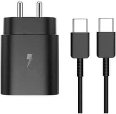 Samsung 25 Watt original charger with USB C to C cable