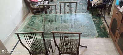 Dining table with 4 chairs urgent sale