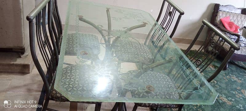 Dining table with 4 chairs urgent sale 3