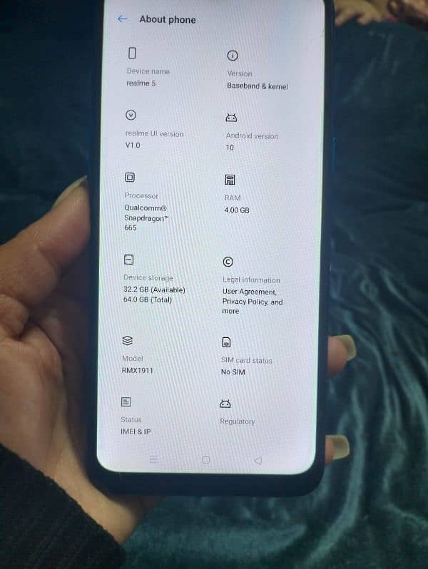 realme5 4/64 in working condition 2