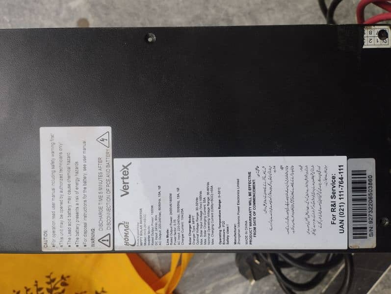 VERTEX SERIES (HVS-2414SCC) UPS SOLAR SUPPORTED INVERTER 3