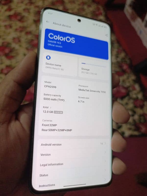 Oppo Reno 11 5G in Excellent Condition 2