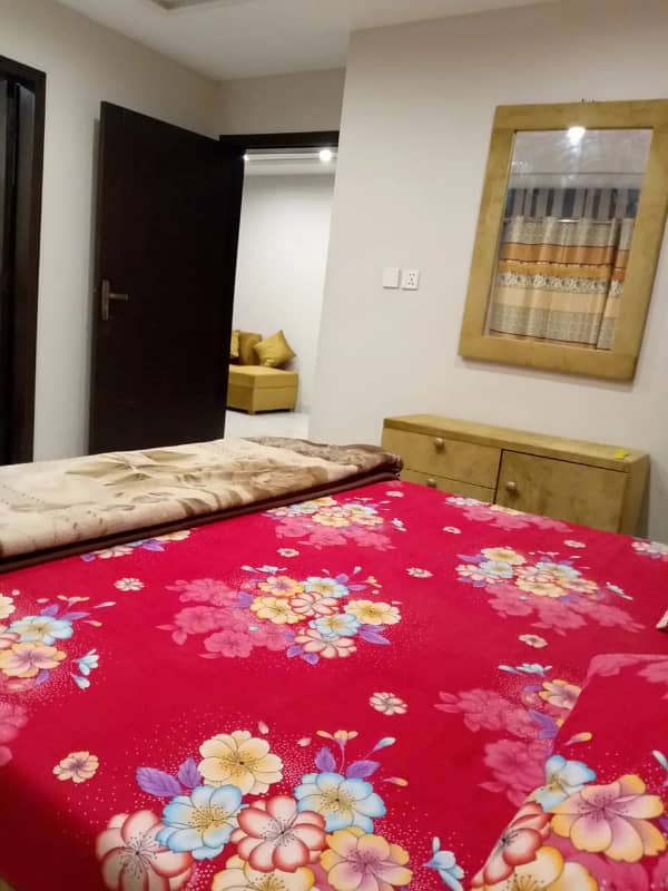 Daily basis one bed furnished flat for rent in sector E 2