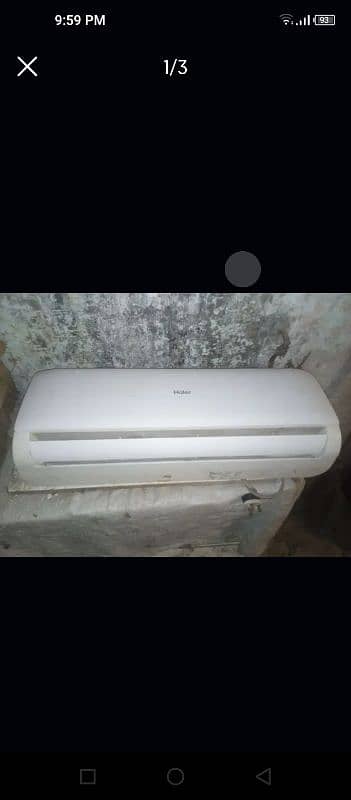 Haier 1 ton ac non inverter good condition 1