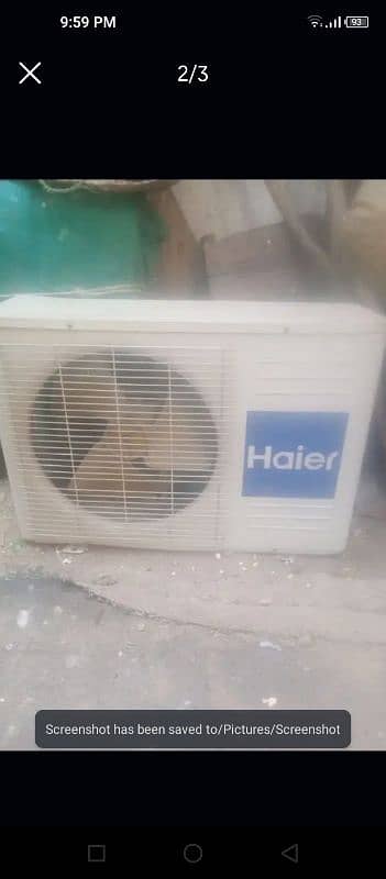 Haier 1 ton ac non inverter good condition 2