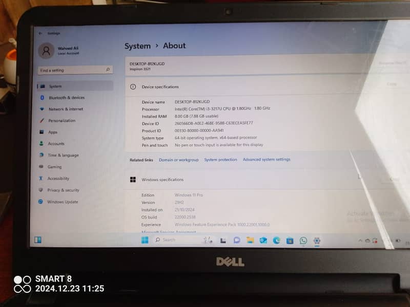 Dell Inspiron Core i3 8gb, 500gb) Lapotop 3