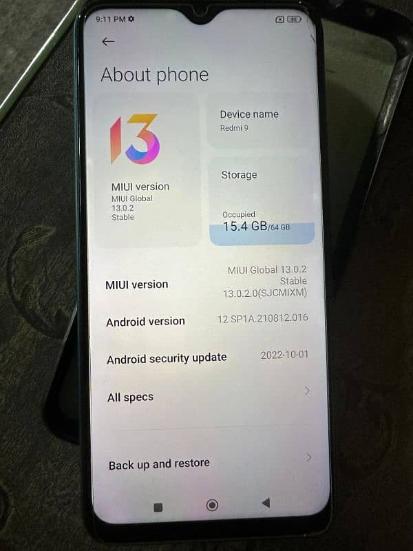 Redmi 9 For sale 2