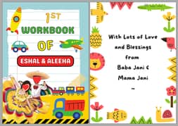 Customized Attractive Preschool Workbook - Reuseable