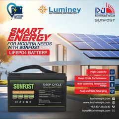 sunfost 12.8v 100ah lithium battery