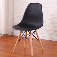 Plastic chair with wooden legs, Cafe chair, dining Chair, Bar Chair