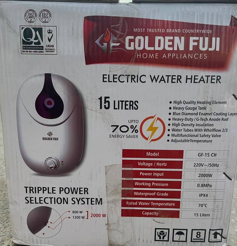 Golden Fuji-Geysers 15 Liters. 70% Energy saver 5