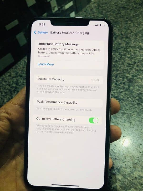 Iphone xs max 256 GB PTA approved physical sim 4