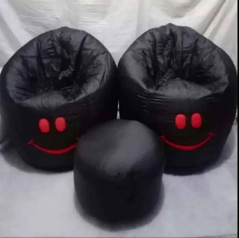 bean bag / puffy bean bag / leather bean bag sofa cum bed / Bean bags 7