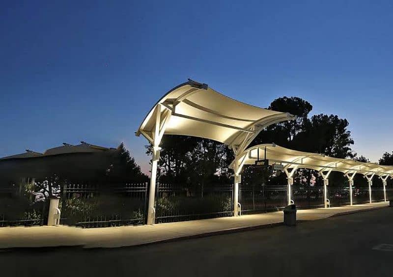 Tensile Car Parking Structure - Fiber Sheds - Restaurant Sheds 1