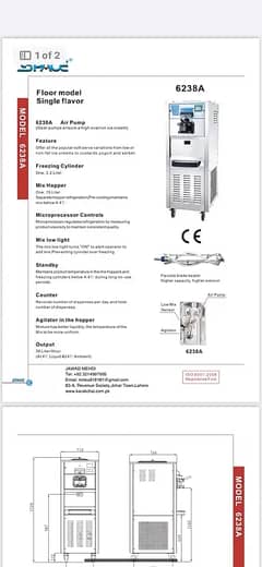 ice cone machine new space with pump