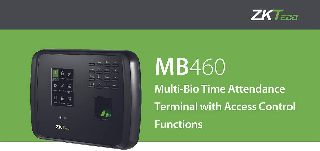 BIOMETRIC FINGERPRINT FACE TIME ATTENDANCE MACHINE ZK K50 K40 MB20/46 1