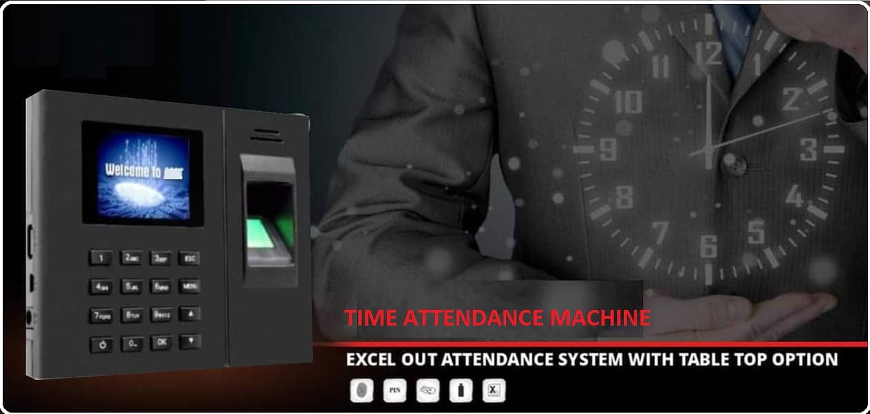 BIOMETRIC FINGERPRINT FACE TIME ATTENDANCE MACHINE ZK K50 K40 MB20/46 9