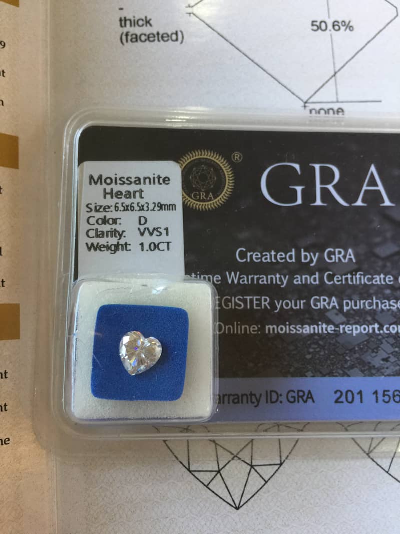 Precious Diamond stone Heart & Round shape 7